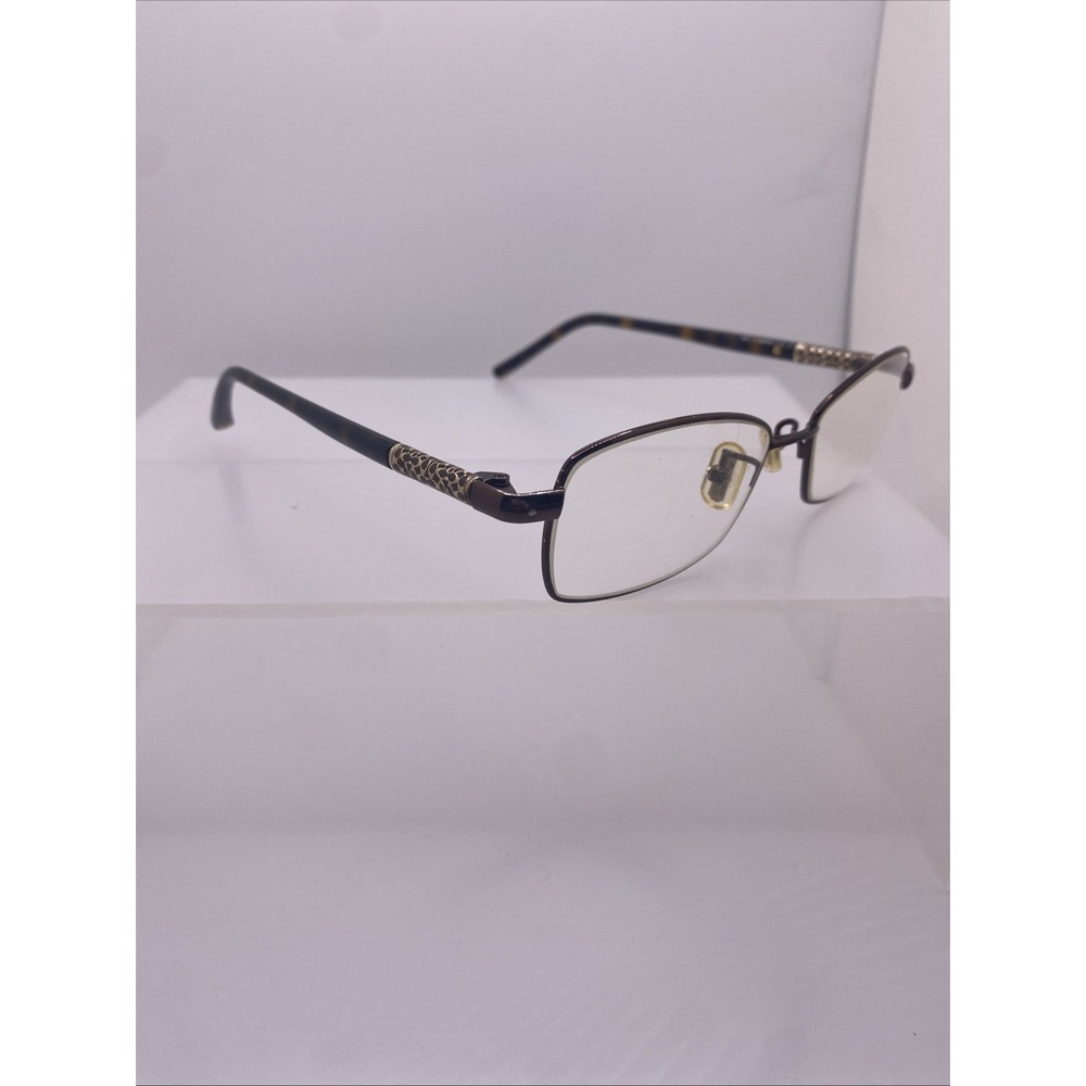 Coach Eyeglasses FRAMES ONLY Gertie 51-16-135 Brown Tortoise 383 - Picture 9 of 16